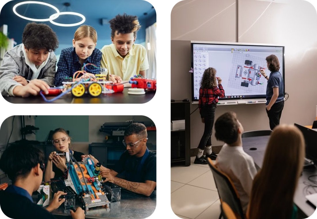 LearnIntrix team supporting a school with technology